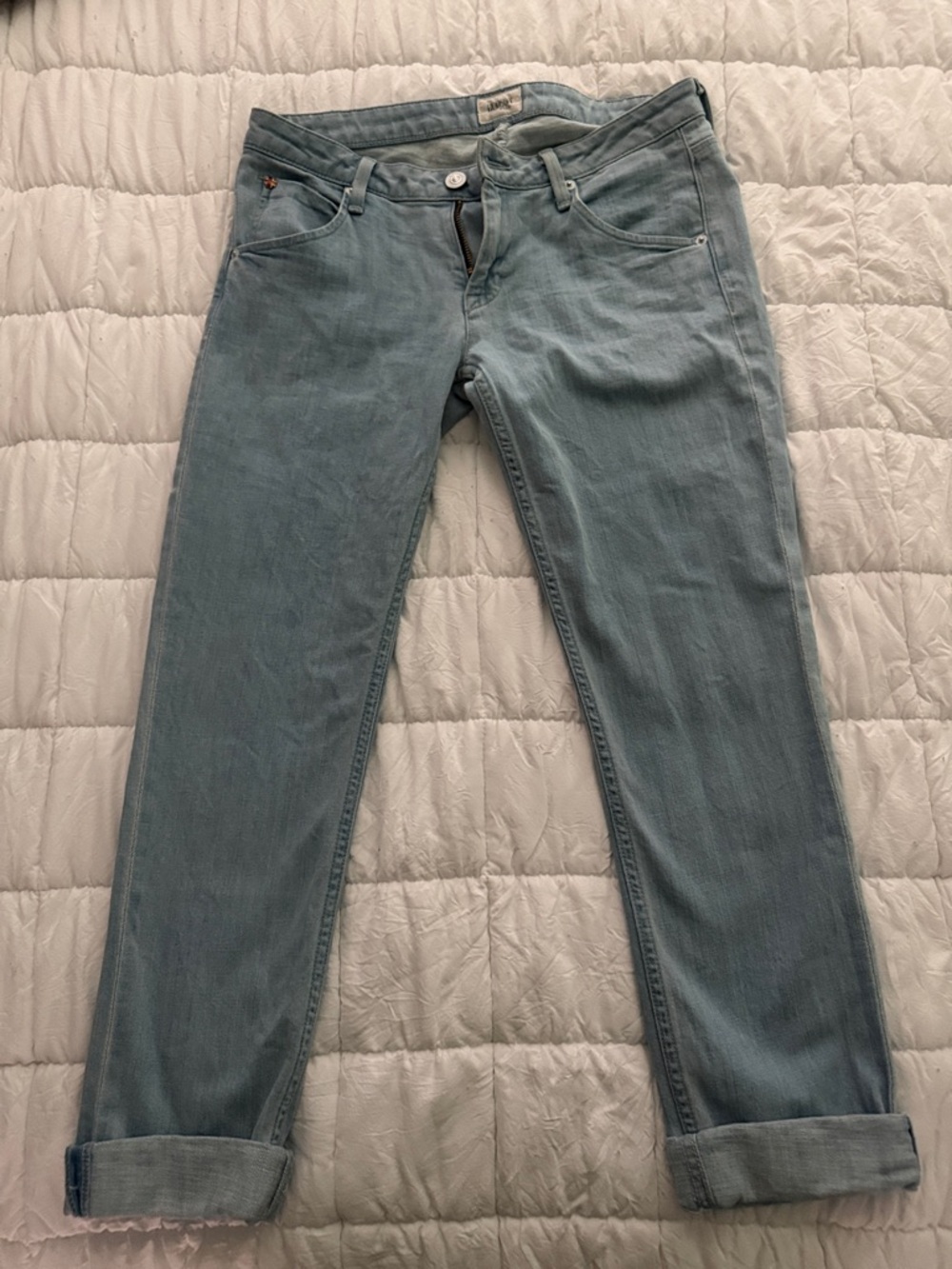 NWT Hudson Jeans Size 27 NWT Bacara Crop Straight Cuff